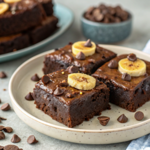 How long do you bake banana brownies for?