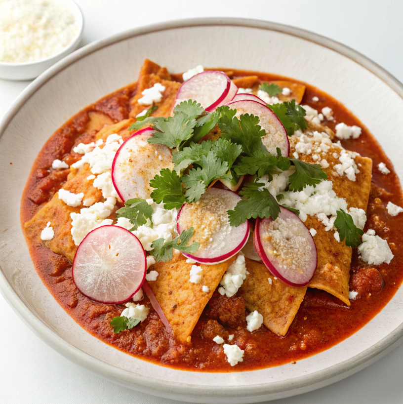 What is chilaquiles sauce made of?