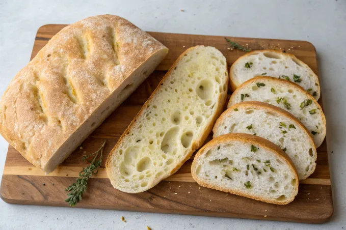 Bread comparison for a panini sandwich