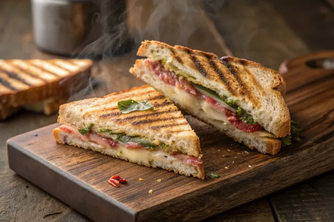 What is a traditional panini sandwich?